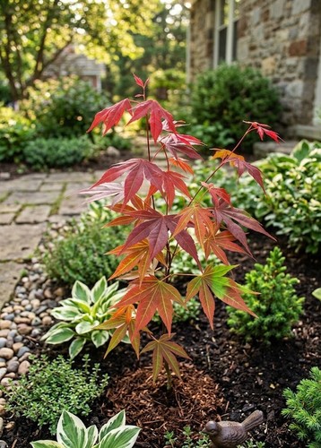 Roter zwergahorn acer - roter,