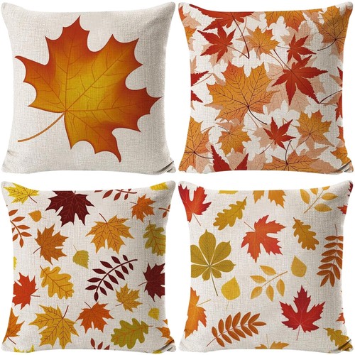 Kissenbezug herbst ahornblatt - herbst,
