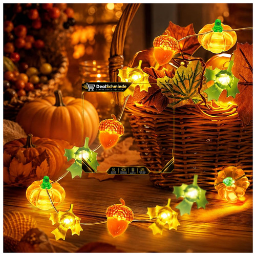 Lichterkette led kürbis - lichterkette,