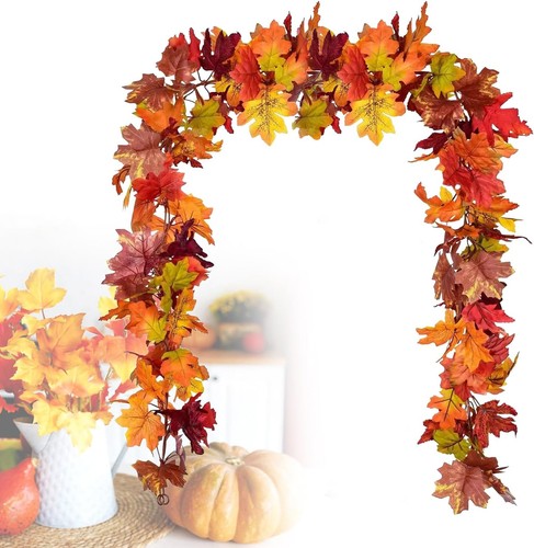 Herbst girlande ahornblätter - herbst,